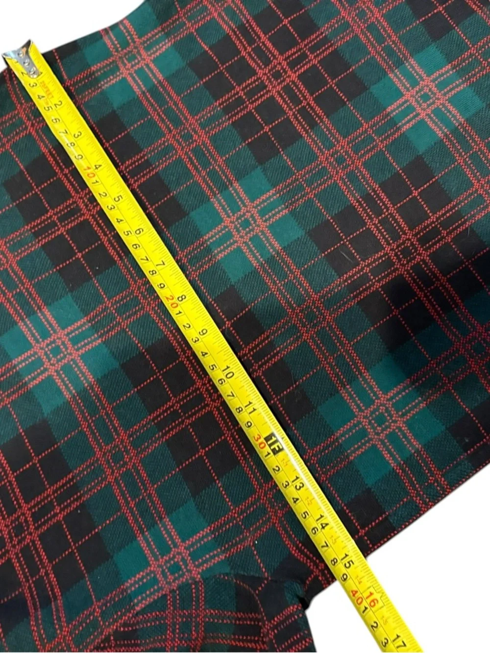 J. Crew black green red plaid sweater xs